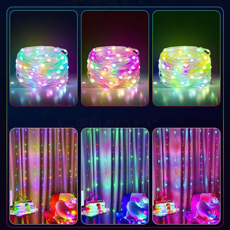 salelink.co.nz Unbranded 2M Smart LED String Lights RGBIC Strip 2M RGBIC Smart LED String Lights App Controlled