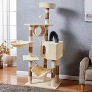 Cat Tree Scratching Post with Mouse 150CM - Light Grey – view 4