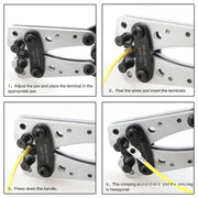 6 - 50 mm2 Anderson Plug Crimp Crimping Tool Battery Cable Lug Hex Crimper – view 3