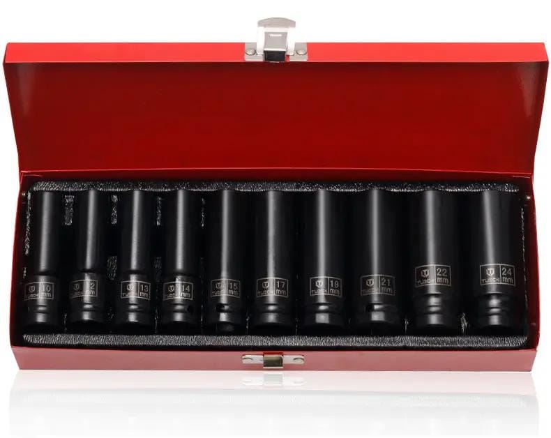 10pc 1/2 Inch Drive Deep Impact Socket Tool Set 8mm-22mm – view 4