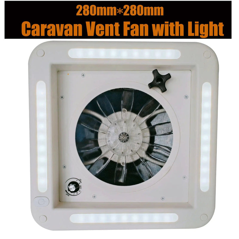 salelink.co.nz Unbranded Caravan Roof Vent Fan with Light Caravan Roof Vent Fan with Light | Action Outdoors NZ