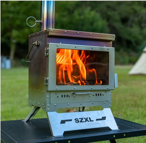 ECOTREK cookware Wood Burning Stove – Outdoor Winter Heating Stove with Fire Viewing Glass SZXL2934 Wood Burning Stove – Outdoor Winter Heating Stove with Fire Viewing Glass SZXL2934
