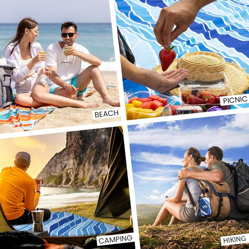 Waterproof Sandproof Beach Blanket 210x200cm – view 4