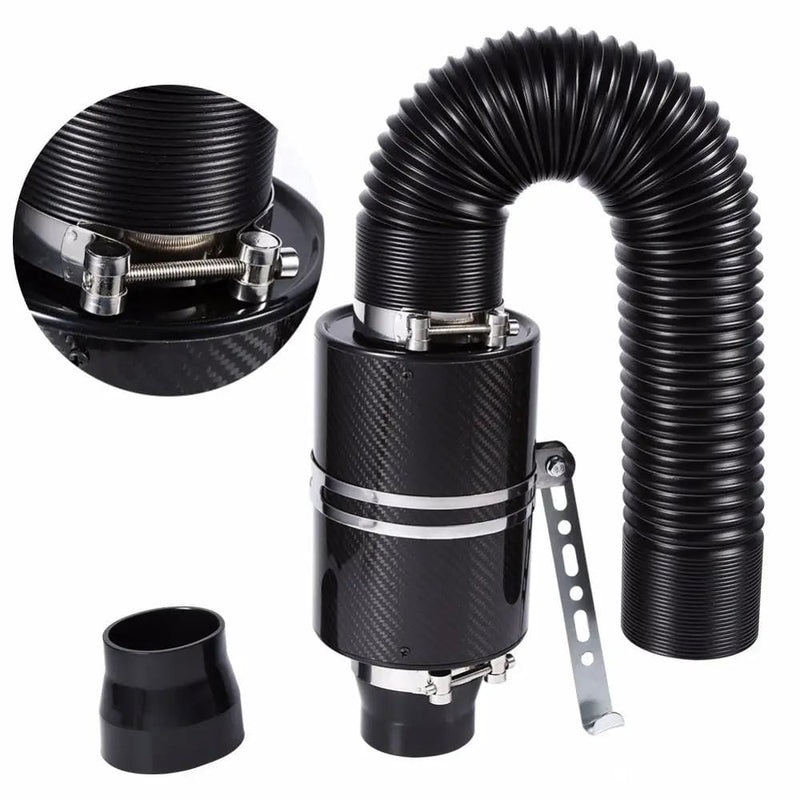 Universal Car Carbon Fibre Cold Air Filter – view 2