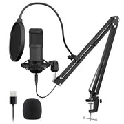 Professional PC Podcast Streaming Cardioid Condenser Microphone Kit with Boom Ar – view 2