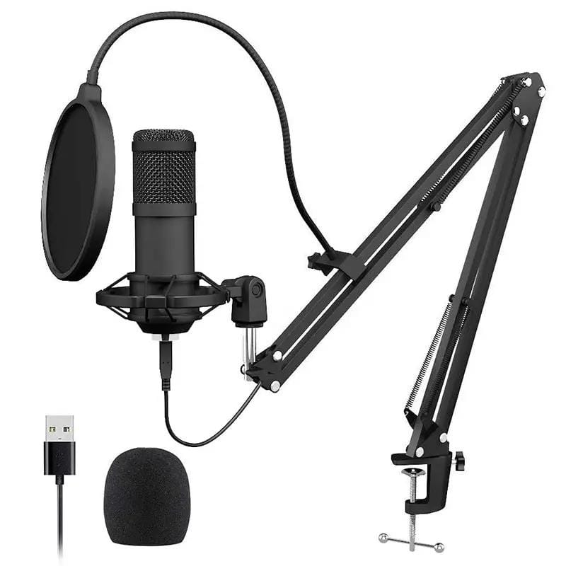 Professional PC Podcast Streaming Cardioid Condenser Microphone Kit with Boom Ar – view 2