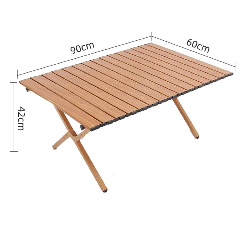 ECOTREK Outdoor Furniture Ecotrek Outdoor Folding Picnic Table - Explorer Egg Roll Camping Table 90x60x42cm LFRD5046 Ecotrek Outdoor Folding Picnic Table - Explorer Egg Roll Camping Table 90x60x42cm LFRD5046