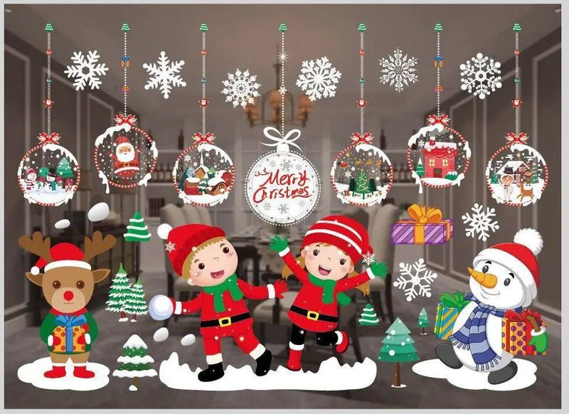 salelink.co.nz Unbranded Christmas Window Stickers Decoration Christmas Window Stickers Decoration | Action Outdoors NZ