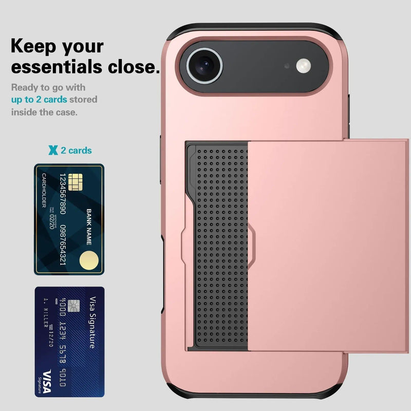 iPhone 17 Air Case - Card Holder Shockproof Rugged (PR9107) – view 4