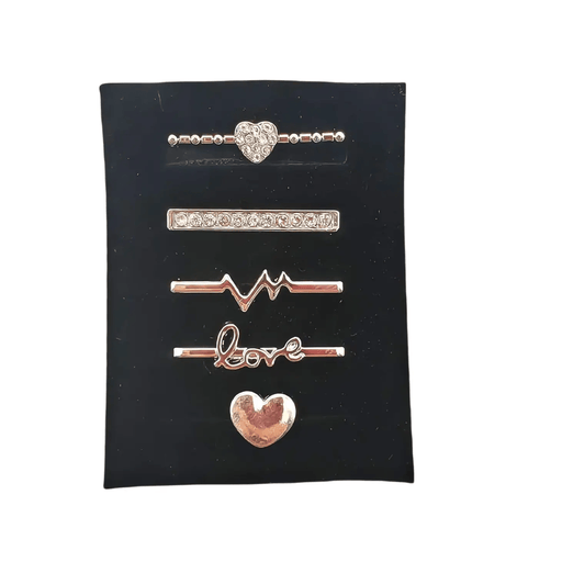 Watch Band Charms Decorative Rings Loops - Silicone Metal Pattern (GZJ2853)