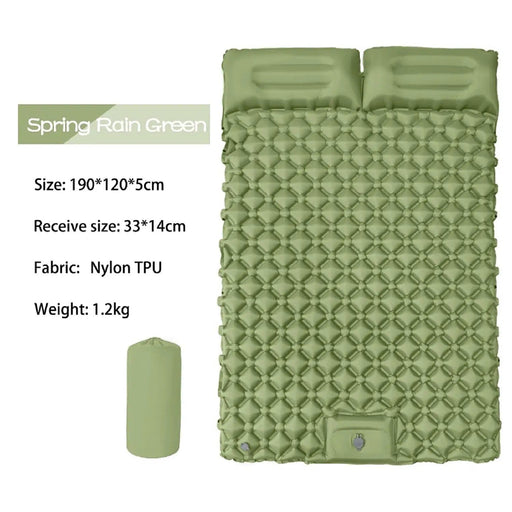 ECOTREK Mattress Ultralight 2 Person Inflatable Camping Sleeping Mat with Built-in Foot Pump and Pillow YFHY7016 Ultralight 2 Person Inflatable Camping Sleeping Mat with Built-in Foot Pump and Pillow YFHY7016