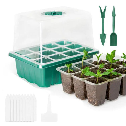 10 Packs Heightened Seed Box Seed Starter Tray Propagator – view 1