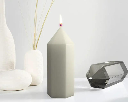 Crystal Tower 3D Six-Sided Vertebrae Cone Resin Candle Casting Mould with Resin, Cement, Candle – view 2