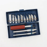 13pcs Hobby Knife Blade Craft Cutter Knife Set With Case Precision knife set – view 1