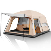 Camping Tent 6-10persons 380x260x195cm Khaki – view 1