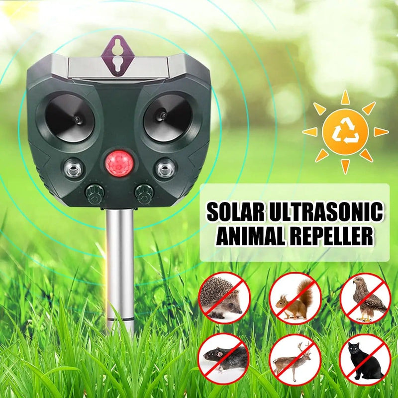 Solar Ultrasonic Bird Repeller Pest Animal Possum Deterrent – view 4