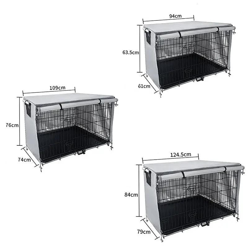 Waterproof Oxford Cloth Dog Crate Cover 3 Sizes Optional – view 3