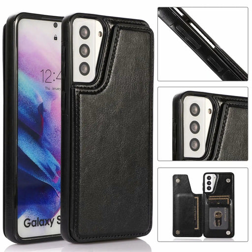 salelink.co.nz Unbranded Samsung S21 Plus Case Samsung Galaxy S21 Plus Back Flip Wallet Case Leather