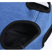 dealonline.co.nz dealonlinenz Pet/Puppy Travel Carry Bag, Blue, Medium Blue Denim Travel Carrier Backpack For Small Pets