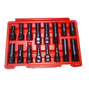 salelink.co.nz Unbranded 16PCS Locking Wheel Nut Screw Socket Set 16 Piece Locking Wheel Nut Screw Socket Set