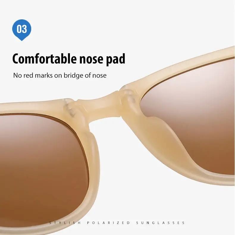 Foldable HD Polarized Lens Sunglasses Anti-Blue Ray Hydrophobic – view 7