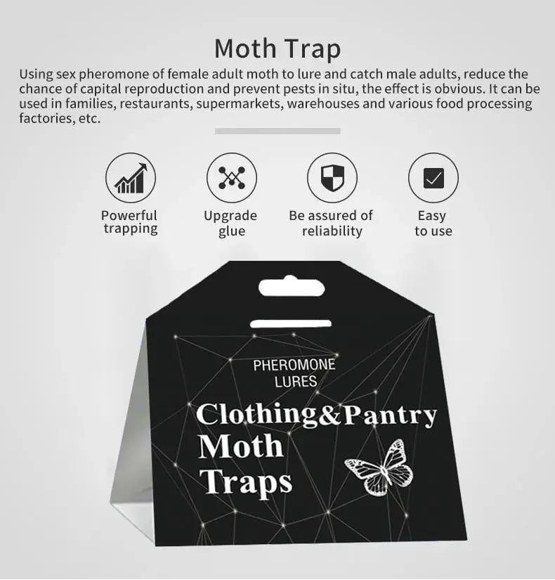 salelink.co.nz Unbranded 5PCS Clothing Pantry Moth Traps 5PCS Clothing Pantry Moth Traps | Action Outdoors NZ