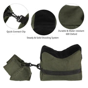 Shooting Range Sand Bag Set Rifle Bench Rest Stand Front Rear Bag Hunting – view 4