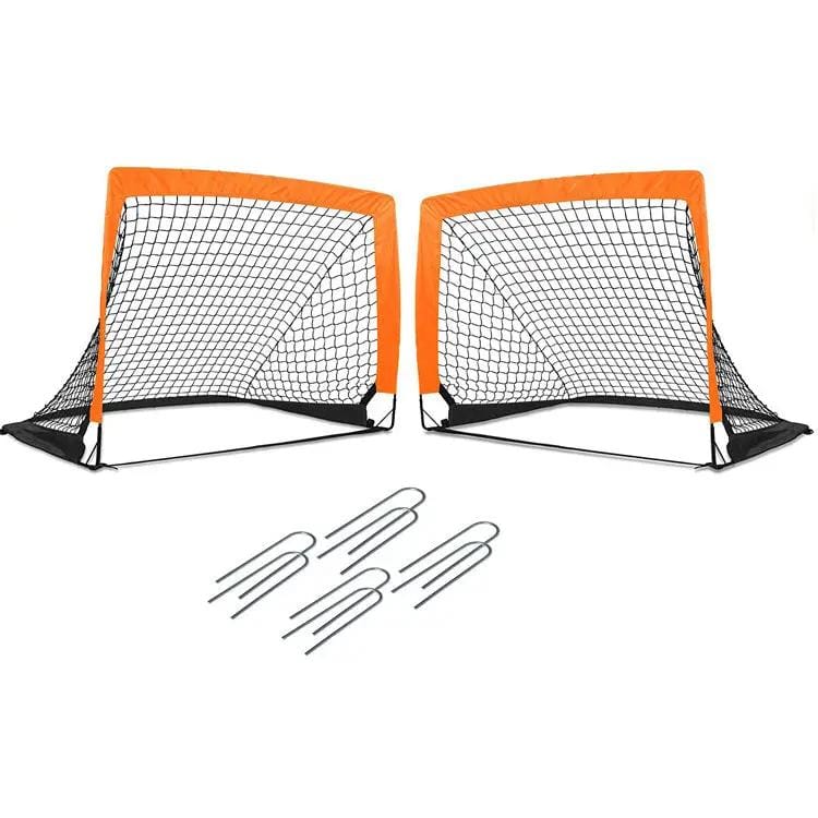 salelink.co.nz Unbranded 2PCS Soccer Goal Net 2PCS Soccer Goal Net Portable For Kids Training