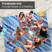 Waterproof Sandproof Beach Blanket 210x200cm – view 7
