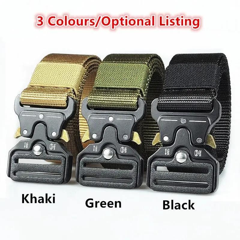 Tactical Belt Military Hiking Nylon Web Rigger Work Belts – view 6