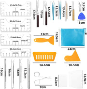 33pcs Vinyl Weeding Tools with T-Shirt Ruler Guide Craft Tools – view 5