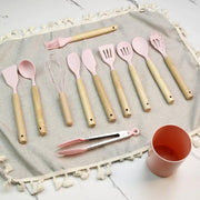 Mini Kids Silicone Cooking Utensils Set Cookware Kitchen – view 2