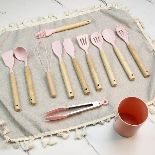 Mini Kids Silicone Cooking Utensils Set Cookware Kitchen – view 2