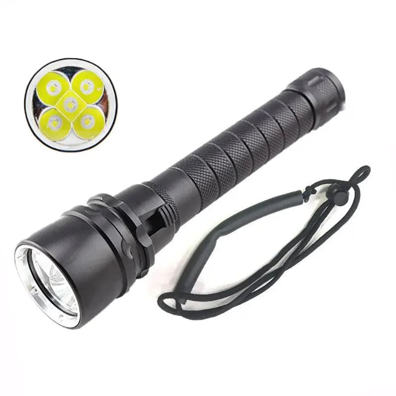 Scuba Diving Flashlight 5000Lumens Tactical Hunting Torch – view 1