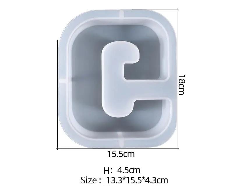 Resin Art NZ Moulds Alphabet Letter Moulds - Individual - Super Large Alphabet Letter Moulds - Individual - Super Large | NZ