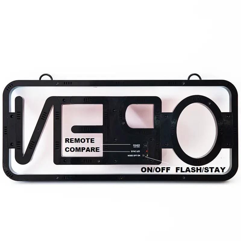 Large OPEN Sign Neon LED Flashing & Remote Control 55CM – view 4