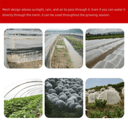 salelink.co.nz Unbranded 2.5 x 10M Crop Mesh Net 2.5x10M White Crop Mesh Net For Insects Birds