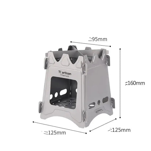 Widesea Portable Camping Wood Stove - Foldable Outdoor Cooking Stove for Camping & Hiking – view 1