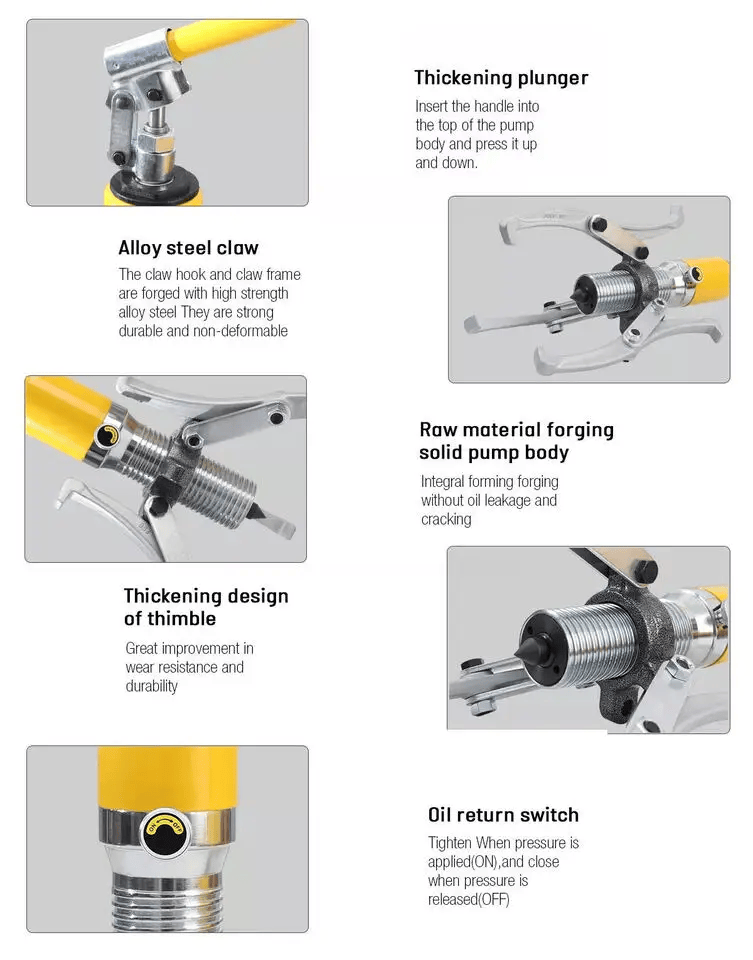 5T Hydraulic Bearing Gear Puller Separator Garage Tool – view 4