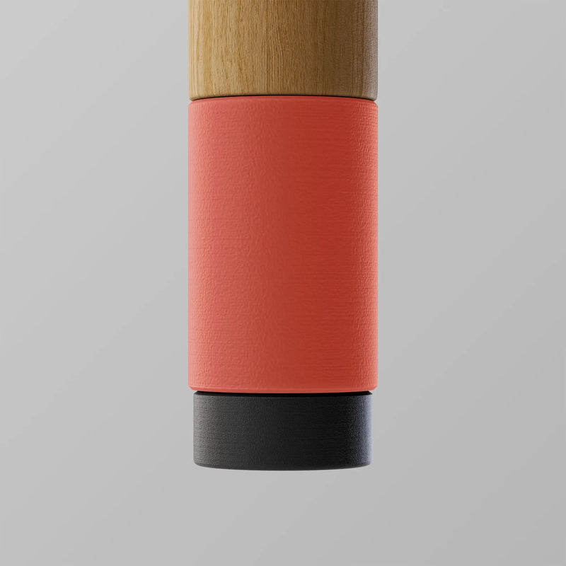ooak Walking stick Uno Coral And Oak Walking Cane By OOAK Elegant Mobility Aid Uno Coral And Oak Walking Cane By OOAK Elegant