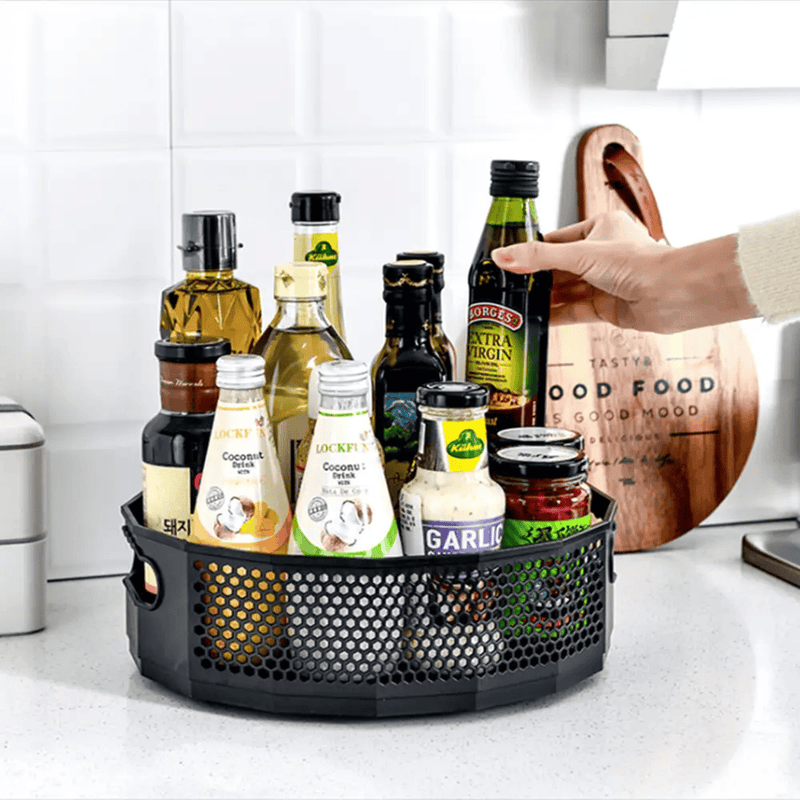 Rotating Kitchen Tray Lazy Susan Pantry Organizer Spices – view 2