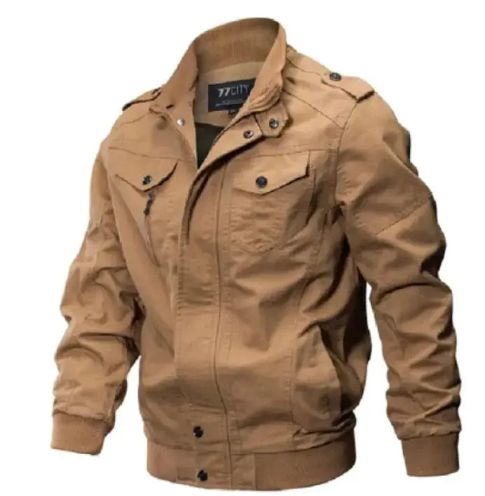Tactical Flight Army Jacket - Military Bomber Jacket with Cotton Construction | Plus Size Available – view 53