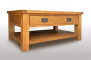 BroDeals Coffee Table Oak Coffee Table with One Drawers Oak Coffee Table with One Drawers