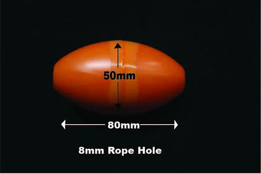 1G-5 Floats Each. 85 grams floatation ORANGE – view 2