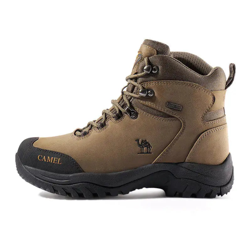 Waterproof High-Top Hiking Boots - Camel Brand – view 13