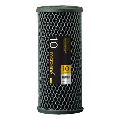 Davey Microlene 10" Jumbo Pleated Carbon Impregnated Filter Cartridge - Sediment & Chlorine Reduction, Fits 10" Jumbo