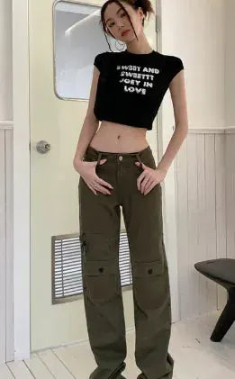 High Street Cargo Straight Pants and Jeans – view 6