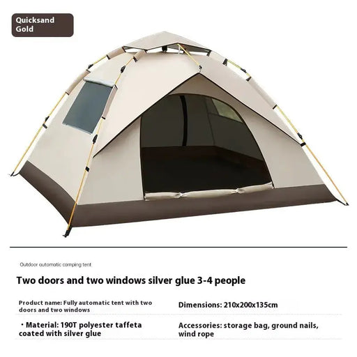 Portable Beach Tent - UV Protection Sun Shelter for 2-4 People | Quick Setup Foldable Camping Tent – view 1