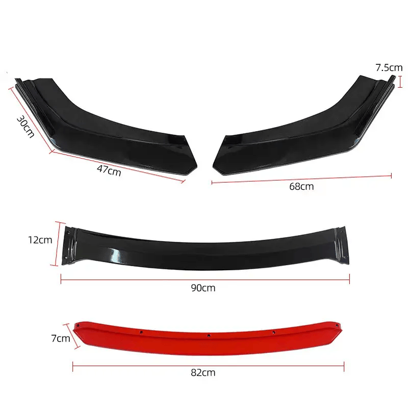 Car Body Spoiler Splitter Kit Bumper Protector Lip – view 6