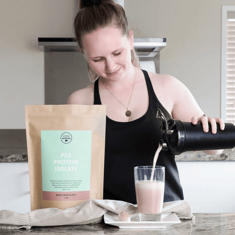 Kiwi Nutrition Plant Based Protein Pea Protein Powder - Chocolate 1kg Pea Protein Powder - Chocolate 1kg | NZ